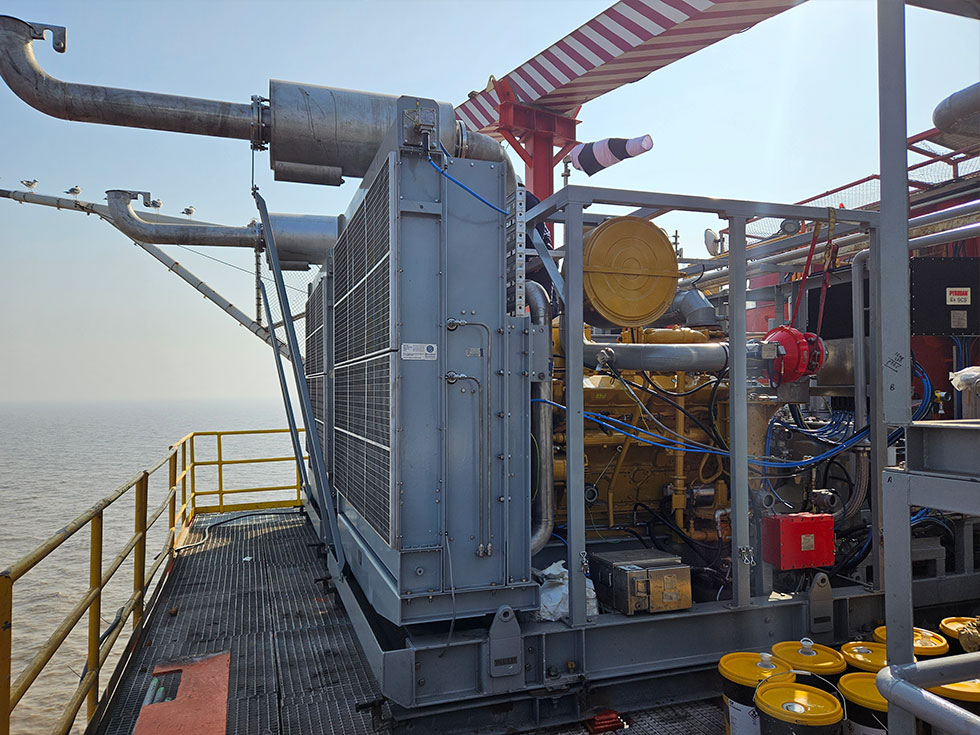 Explosion proof natural gas engines operating in zone 2 hazardous areas offshore