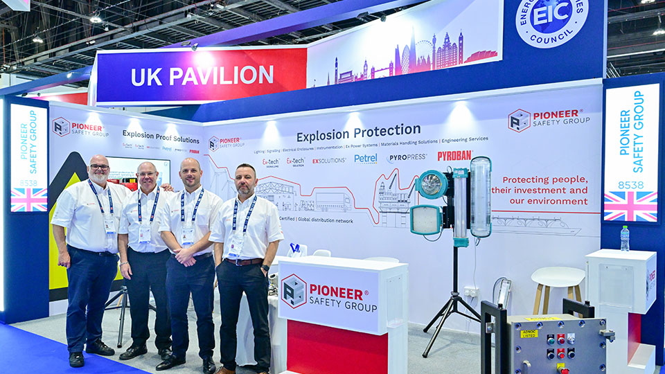 Pioneer Safety Group team at ADIPEC